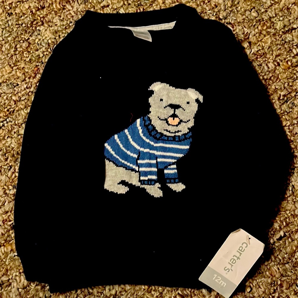 Carters NWT 12m navy blue sweater